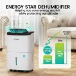 Deshumidificador Energy Star de 80 pintas Kesnos para 500 m²