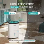 Deshumidificador Energy Star de 80 pintas Kesnos para 500 m²