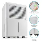 Deshumidificador Ivation 418 m² con bomba 50 pintas/día 40 libras