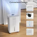 Deshumidificador Glowells PD20A 21 Pints Control
