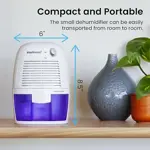 Deshumidificador Pro Breeze Eléctrico Mini 215 Pies Blanco