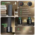Afloia Deshumidificador Inalámbrico Recargable Con Black