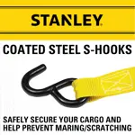 Correas de amarre con trinquete Stanley S1000 de 1 m x 3 m, paquete de 8