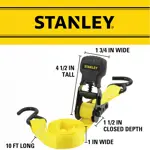 Correas de amarre con trinquete Stanley S1000 de 1 m x 3 m, paquete de 8