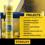 Silicona para acuarios STANLEY, impermeable, 300 ml, transparente, paquete de 12