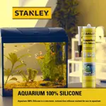 Silicona para acuarios STANLEY, impermeable, 300 ml, transparente, paquete de 2