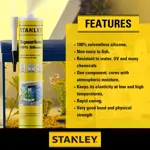 Silicona para acuarios STANLEY, impermeable, 300 ml, transparente, paquete de 2