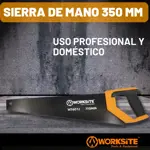 Sierra De Mano 350mm Worksite Serrucho Acero Templado