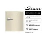 Heladera Siam Bajo Mesada Retro 43 Lts Crema HSI-BM50CR2