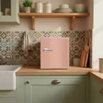 Heladera Siam Bajo Mesada Retro 43 Lts Coral HSI-BM50BR2