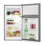 Mini Heladera Duplex Gafa 85L Frost Top Freezer Plata HGMDP1P