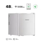 Heladera Bajo Mesada Termoeléctrica 48 Lts RANSER CR-48A 6°C a 22°C Blanco 