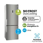 HELADERA CFREEZER KOHINOOR KHGA41DI9 - ACERO 417 LTS NO FROST