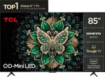 Smart TV Mini LED 85C6K - 85" 4K, 144Hz VRR, Google TV, Sonido ONKYO