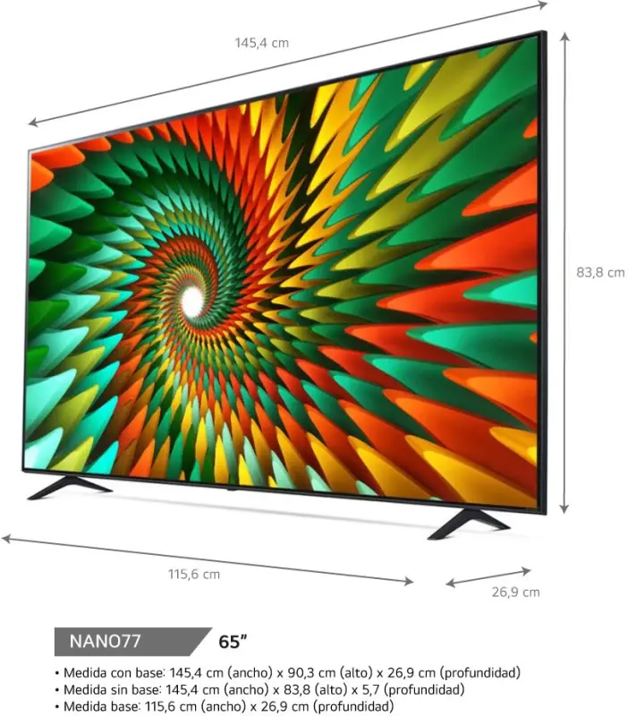 TV LED SMART 65P 4K 65NANO77SRA LG