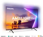 Smart TV QLED 65PUD8250/77 - 65" 4K, Ambilight 3 Lados, Dolby Atmos, 3 HDMI
