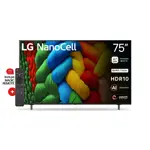 Smart TV LG NanoCell 75" Ultra HD AI ThinQ 75NANO80ASA