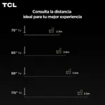 Televisor Tcl 75  A400u Qd-mini Led 4k Google Tv