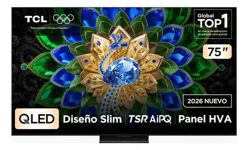 Televisor Tcl 75 A400u Qd mini Led 4k Google Tv