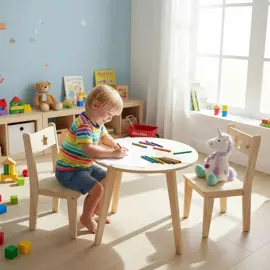 Mesita Y Sillitas De Niños