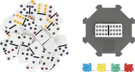 Juego De Quince Fichas De Domi...