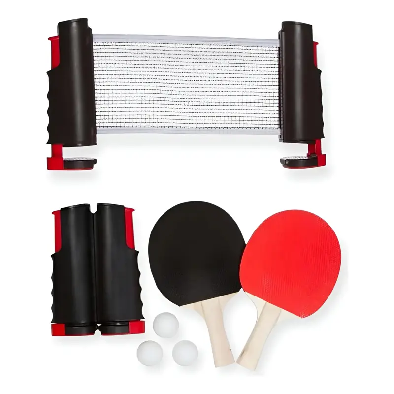 Juego De Tenis De Mesa Sets 2 Raquetas 1 Red Y 3 Pelotitas