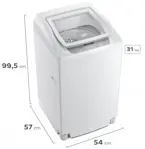 Lavarropas Automático Digi Fit 6.5kg - 760 RPM, Fuzzy Logic, Blanco