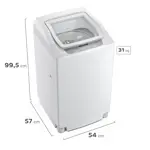 Lavarropas Carga Superior Gafa DigiFit 6,5kg Blanco