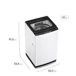 Lavarropas Carga superior Gafa 5,5kg Dispenser Easy&Clean Blanco LGS055W