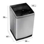 Lavarropas Carga Superior Electrolux 7,5Kg Dual Dispenser Gris 650 RPM ELAC014S