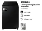 Lavarropas Samsung Bespoke AI 11kg Carga Superior Inverter SmartThings Black