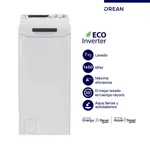 Lavarropas Carga Superior Ecoinverter 7 Kg 1400 RPM Blanco Drean LTDRI0714PB0