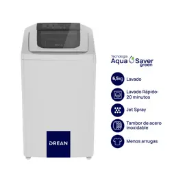 Lavarropas Carga Superior 6,5 Kg 80...