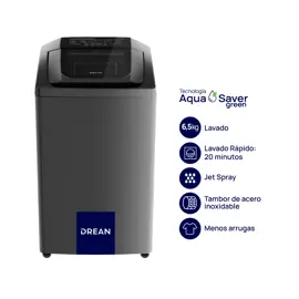 Lavarropas Carga Superior 6,5 Kg 80...