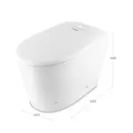 Inodoro Inteligente Sansei Mizu Bidet Temperatura Luz + Back Up De Batería Blanco SZINSC1AN