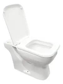 Inodoro Largo Con Asiento Loza  Ama...