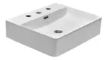 Bacha Cuadrada Baño Lavatorio Peirano 42x12cm Porcelana