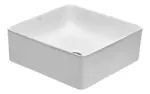 Bacha De Apoyo Cuadrada Peirano 37 x 13 Cm Baño Lavatorio