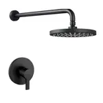 Grifería Para Ducha de Baño Monocomando Novohome Negra