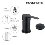 Grifería de Baño Para Bidet Monocomando Novohome Negra