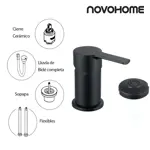 Grifería de Baño Para Bidet Monocomando Novohome Negra