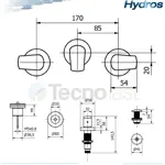 Grifería Baño Bidet Con Transferencia Nova Hydros 404211