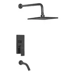 Grifería Ducha Emb. Monocoman Peirano Soria Black 80-192