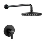 Grifería Para Ducha de Baño Monocomando Novohome Negra