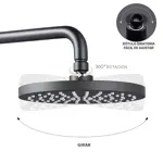 Grifería Para Ducha de Baño Monocomando Novohome Negra