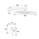 Grifería de Baño P/Ducha Monocom. Novohome NH-GB15CR Cromo