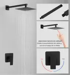 Grifería de Baño P/Ducha Monocom. Novohome NH-GB15NG Black