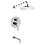Grifería Monocomando Ducha C/Transf Novohome Embutir Cromo