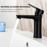 Griferia P/Lavatorio Baño Monocomando Novohome Acero Inox