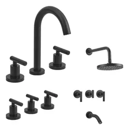 Set Grifería Baño Lavatorio Bidet D...